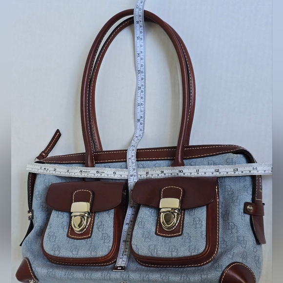 Clean! Vintage Denim Dooney & Bourke Double Pocket Tote - Picture 12 of 12